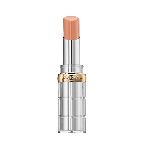 L'Oreal Paris Lipstick, Balm-In-Lipstick, Keep Lips Hydrated and Smooth, Natural-Looking Shiny Finish, Glow Paradise, 191 Nude Heaven?