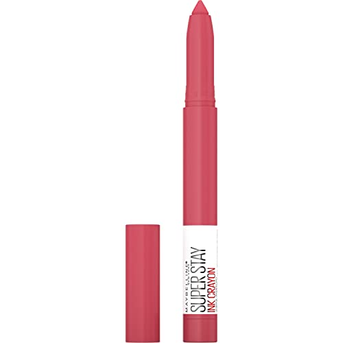 Maybelline Lipstick, Superstay Matte Ink Crayon Longlasting Dark Red Lipstick With Precision Applicator 50 Own Your Empire