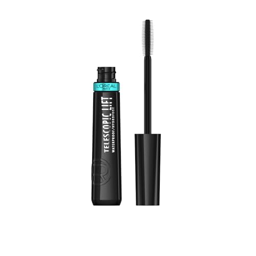 L'Oréal Paris Telescopic Mascara, Long-Lasting 36H Lift, Visible Lash Length Up to +5mm*, No Clumping & No Smudging & No Flaking, Telescopic Lift, Black