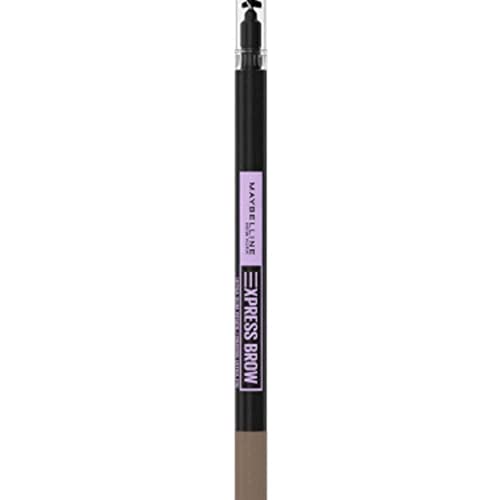 Maybelline New York Express Brow Duo Eyebrow Filling, Natural Looking 2-In-1 Pencil Pen + Filling Powder Dark Brown