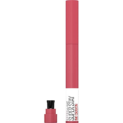 Maybelline Lipstick, Superstay Matte Ink Crayon Longlasting Dark Red Lipstick With Precision Applicator 50 Own Your Empire