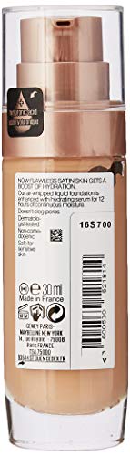 Maybelline Foundation, Dream Radiant Liquid Hydrating Foundation with Hyaluronic Acid and Collagen - Lightweight, Medium Coverage Up to 12 Hour Hydration - 30 Sand