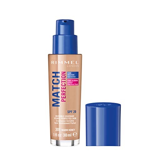 Rimmel Match Perfection Liquid Foundation, 101 Classic Ivory, 30ml