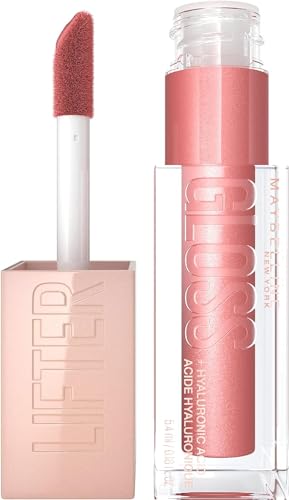 Maybelline New York Lifter Gloss, Hydrating Lip Gloss with Hyaluronic Acid, 5.4 ml, Shade: 003 Moon