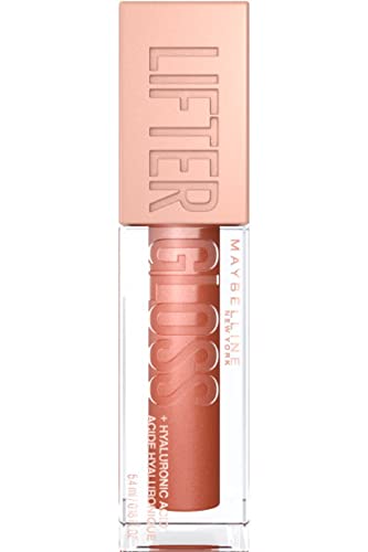 Maybelline New York Lifter Gloss, Hydrating Lip Gloss with Hyaluronic Acid, 5.4 ml, Shade: 003 Moon