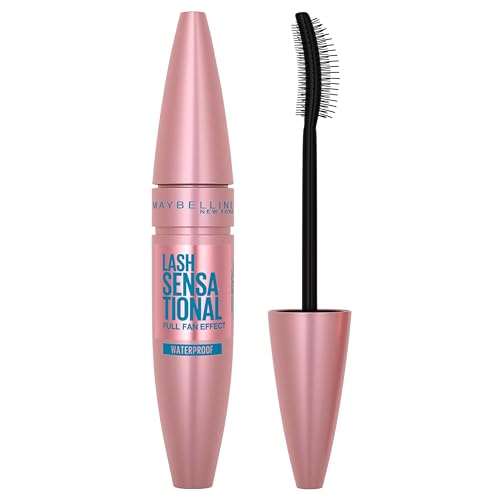 Maybelline Mascara, Lash Sensational Volumizing and Thickening Waterproof Mascara, Black