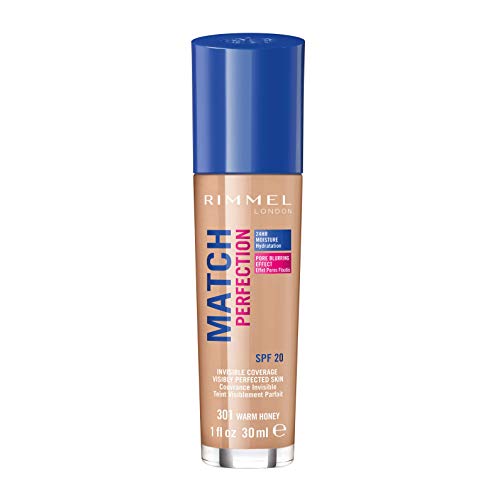 Rimmel Match Perfection Liquid Foundation, 101 Classic Ivory, 30ml