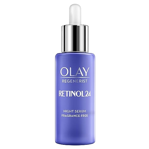 Olay Retinol Serum For Face, 24 Night Serum With Retinoid Complex + Vitamin B3, Firming Anti-Ageing Face Serum, Strengthens & Firms Skin, Visibly Reduces Wrinkles & Fine Lines, Fragrance Free, 40 ml