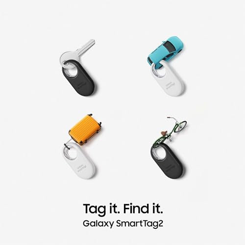 Samsung Galaxy SmartTag2 Bluetooth Tracker (1 Pack), Compass View AR, Find Lost Mode, Black