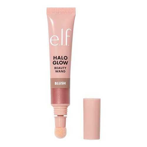 e.l.f. Halo Glow Blush Beauty Wand, Liquid Blush Wand For Radiant, Flushed Cheeks, Infused With Squalane, Vegan & Cruelty-free, Candlelit