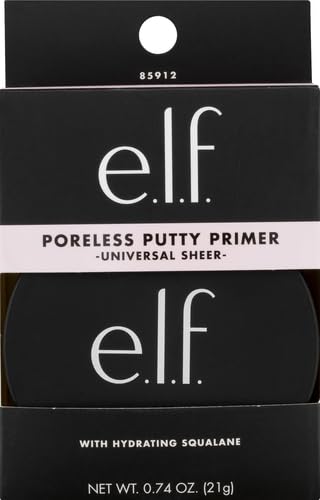 e.l.f, Luminous Putty Primer, Skin Perfecting, Lightweight, Silky, Long Lasting, Hydrates, Creates a Smooth Base, Illuminates, Plumps, Infused with hyaluronic acid and vegan collagen, 21g