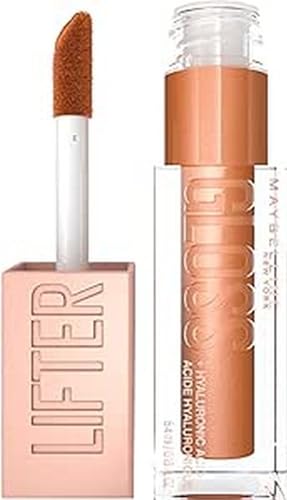 Maybelline New York Lifter Gloss, Hydrating Lip Gloss with Hyaluronic Acid, 5.4 ml, Shade: 003 Moon