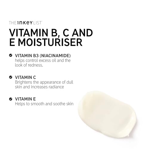 The INKEY List Vitamin B, C and E Lightweight Daily Face Moisturiser to Keep Skin Healthy 50ml