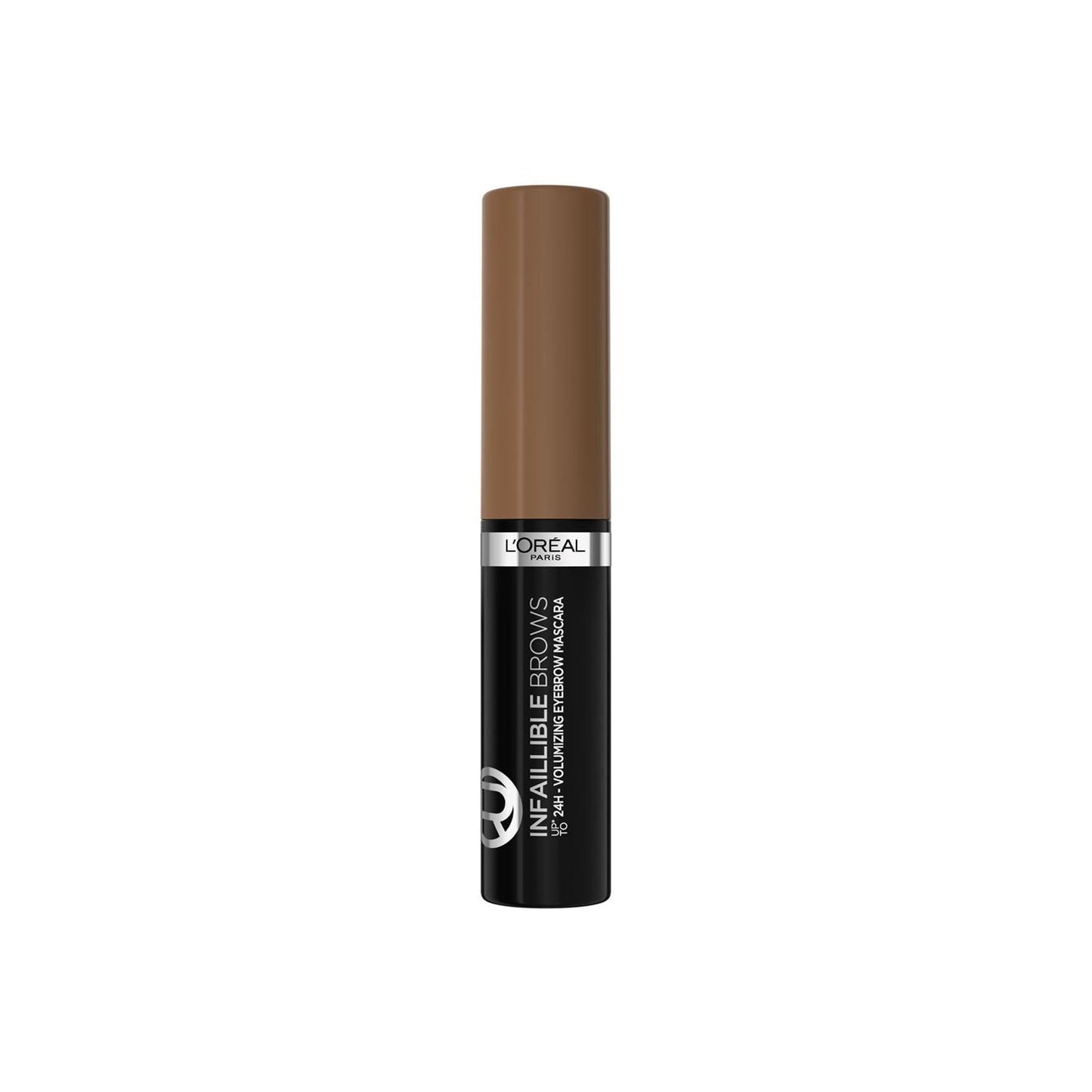 L'Oréal Paris Volumising Brow Mascara, Longwear Brow Gel for Fuller Looking Eyebrows, Up To 24 Hours Wear, Water Resistant, Infallible Brows, 5 ml, Shade: 5.0 Light Brunette