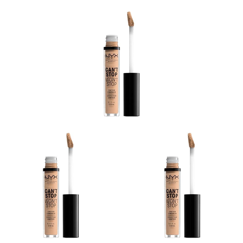 NYX Professional Makeup Can'T Stop Won'T Stop Full Coverage Concealer - Natural, 3.50ml