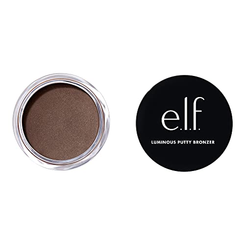 e.l.f. Luminous Putty Bronzer, Lightweight Putty-to-Powder Bronzer For A Radiant, Glowing Finish, Highly Pigmented, Vegan & Cruelty-Free, Summer Fridays