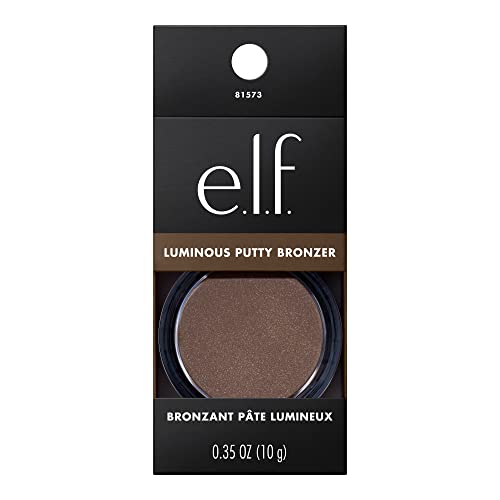 e.l.f. Luminous Putty Bronzer, Lightweight Putty-to-Powder Bronzer For A Radiant, Glowing Finish, Highly Pigmented, Vegan & Cruelty-Free, Summer Fridays