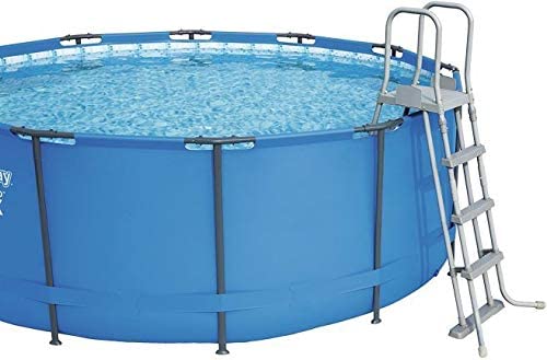 Bestway Steel Pro Max | Runder Rahmenpool mit Filterpumpe, Aufstellpools, grau, 10' 