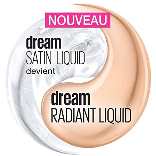 Maybelline Foundation, Dream Radiant Liquid Hydrating Foundation with Hyaluronic Acid and Collagen - Lightweight, Medium Coverage Up to 12 Hour Hydration - 30 Sand