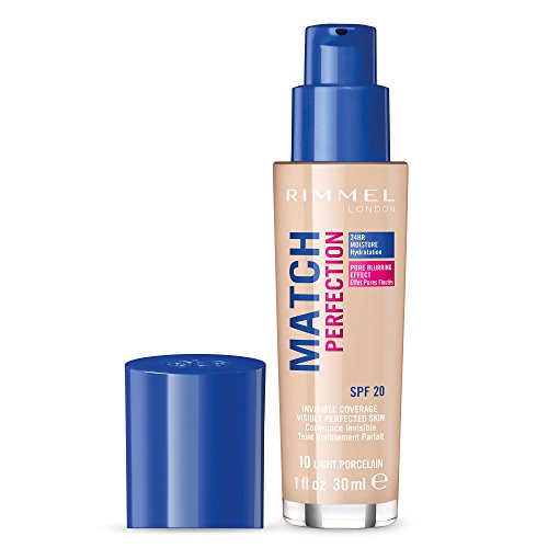 Rimmel Match Perfection Liquid Foundation, 101 Classic Ivory, 30ml