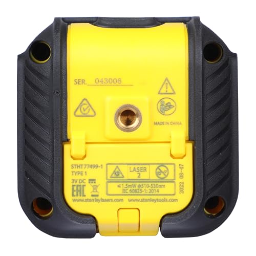 STANLEY Cross 90 Cross Line Green Beam Laser Level STHT77592-1