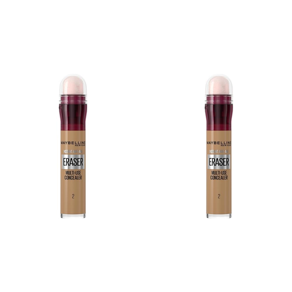 Maybelline Instant Anti Age Eraser Eye Concealer, Dark Circles and Blemish Concealer, Ultra Blendable Formula, 06 Neutraliser