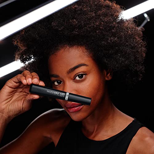 L'Oréal Paris Telescopic Mascara, Long-Lasting 36H Lift, Visible Lash Length Up to +5mm*, No Clumping & No Smudging & No Flaking, Telescopic Lift, Black