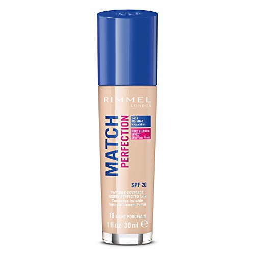 Rimmel Match Perfection Liquid Foundation, 101 Classic Ivory, 30ml