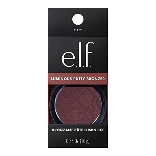 e.l.f. Luminous Putty Bronzer, Lightweight Putty-to-Powder Bronzer For A Radiant, Glowing Finish, Highly Pigmented, Vegan & Cruelty-Free, Summer Fridays