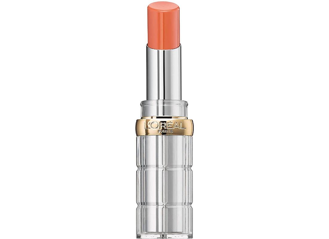 L'Oreal Paris Lipstick, Balm-In-Lipstick, Keep Lips Hydrated and Smooth, Natural-Looking Shiny Finish, Glow Paradise, 191 Nude Heaven?