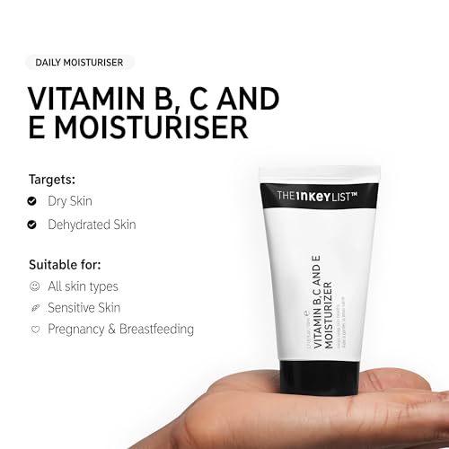 The INKEY List Vitamin B, C and E Lightweight Daily Face Moisturiser to Keep Skin Healthy 50ml