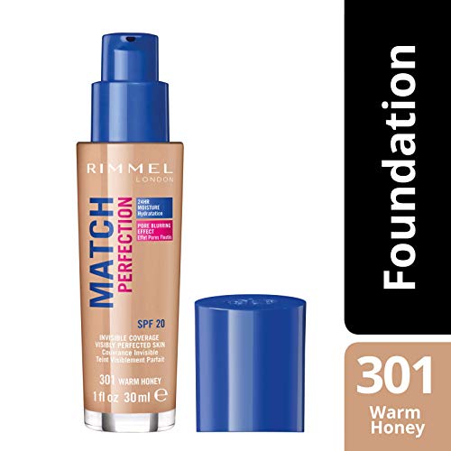 Rimmel Match Perfection Liquid Foundation, 101 Classic Ivory, 30ml