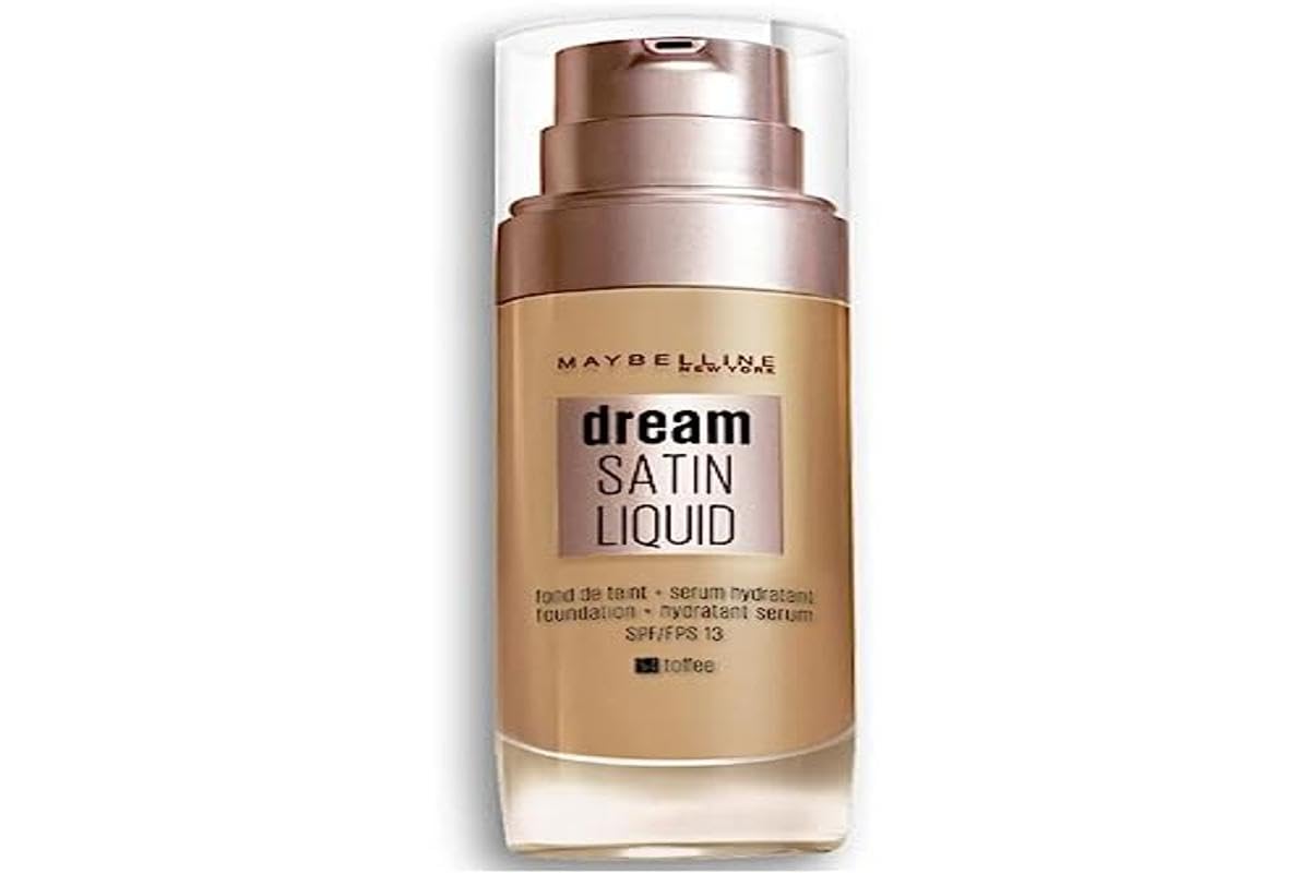 Maybelline Foundation, Dream Radiant Liquid Hydrating Foundation with Hyaluronic Acid and Collagen - Lightweight, Medium Coverage Up to 12 Hour Hydration - 30 Sand