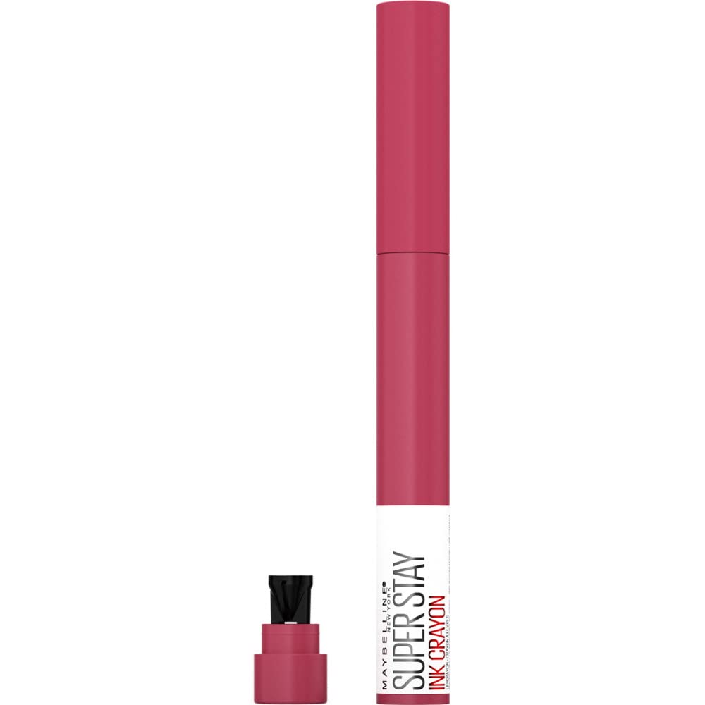 Maybelline Lipstick, Superstay Matte Ink Crayon Longlasting Dark Red Lipstick With Precision Applicator 50 Own Your Empire