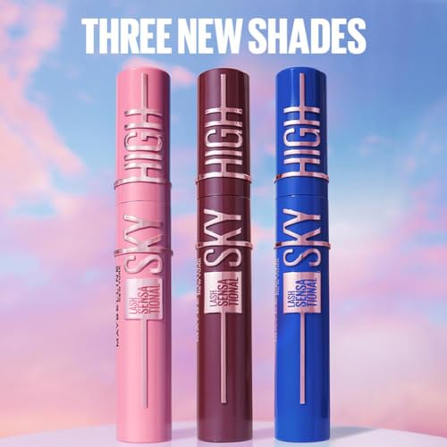 Maybelline New York Lash Sensational Sky High Boosting Tinted Primer, Lengthening & Thickening Primer Lashes Care, Serum Infused Base with Vitamin B5 & Ceramides