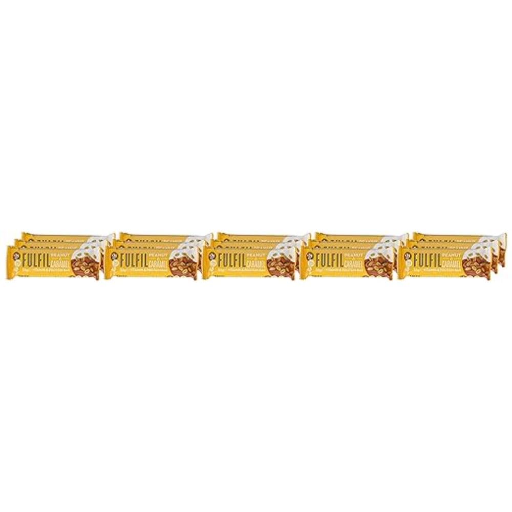 Fulfil Vitamin and Protein Bar (15 x 55 g Bars), Milk Chocolate Crunch Flavour, 20 g High Protein, 9 Vitamins, Low Sugar