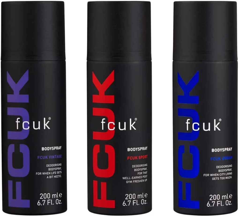 FCUK Bodyspray Trio : Vintage,Sport and Urban by FCUK