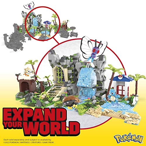 MEGA Pokémon Building Toys Set Jungle Voyage with 1362 Pieces, 4 Articulated and Poseable Characters and Environment, for Kids, HHN61