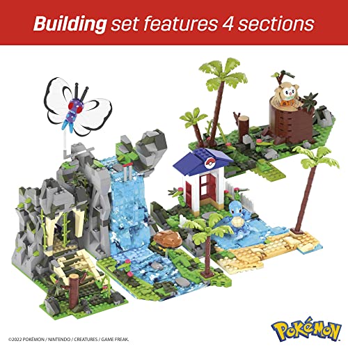 MEGA Pokémon Building Toys Set Jungle Voyage with 1362 Pieces, 4 Articulated and Poseable Characters and Environment, for Kids, HHN61