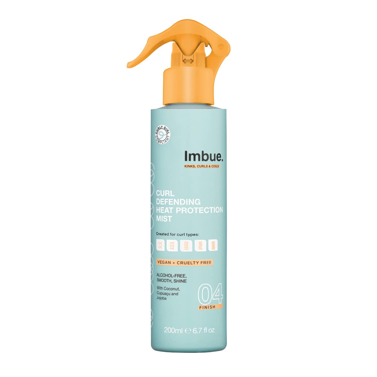 Imbue Curl Worshipping Shine Hair Oil Serum - Vegan and Curly Girl Method Compliant, 100ml, Transparent