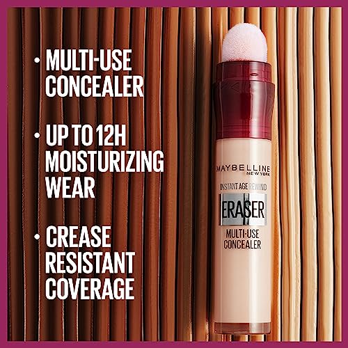 Maybelline Instant Anti Age Eraser Eye Concealer, Dark Circles and Blemish Concealer, Ultra Blendable Formula, 06 Neutraliser