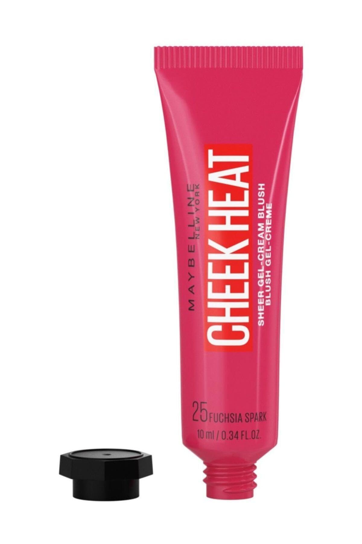 Maybelline Cheek Heat Water Infused Hydrating Gel Sheer Blusher, 15 Nude Burn, 10 ml (Pack of 1)