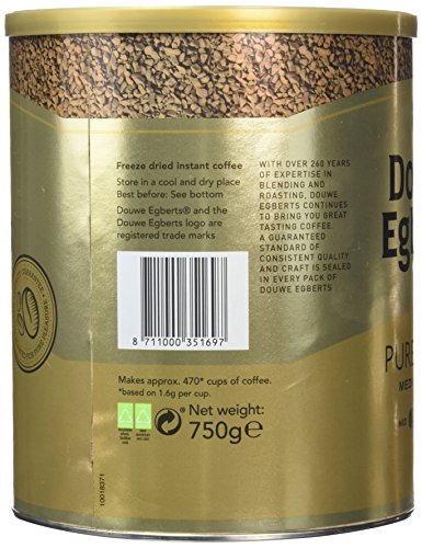 Douwe Egberts Pure Gold Instant Coffee - 1 x 750g Tin