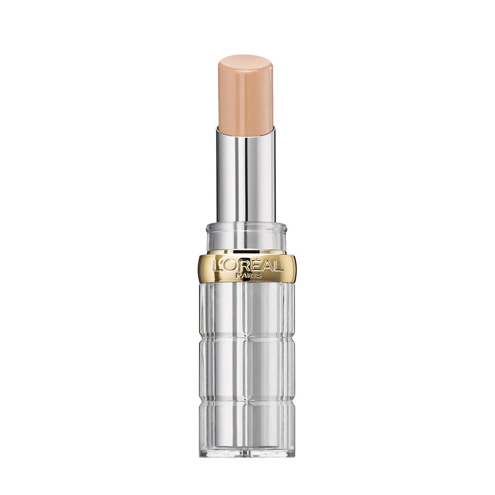 L'Oreal Paris Lipstick, Balm-In-Lipstick, Keep Lips Hydrated and Smooth, Natural-Looking Shiny Finish, Glow Paradise, 191 Nude Heaven?