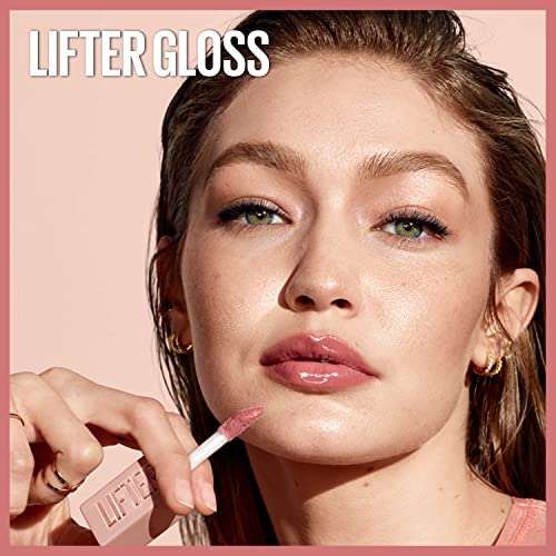 Maybelline New York Lifter Gloss, Hydrating Lip Gloss with Hyaluronic Acid, 5.4 ml, Shade: 003 Moon