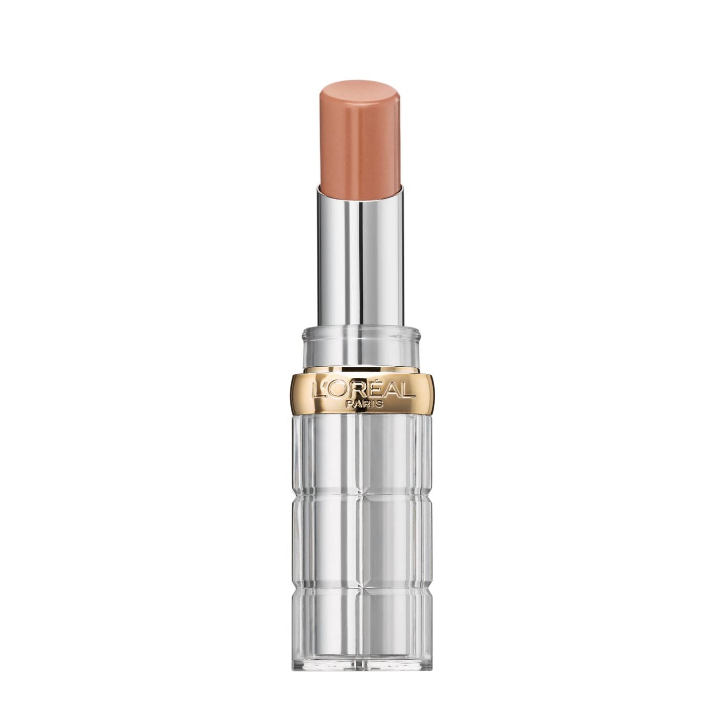 L'Oreal Paris Lipstick, Balm-In-Lipstick, Keep Lips Hydrated and Smooth, Natural-Looking Shiny Finish, Glow Paradise, 191 Nude Heaven?