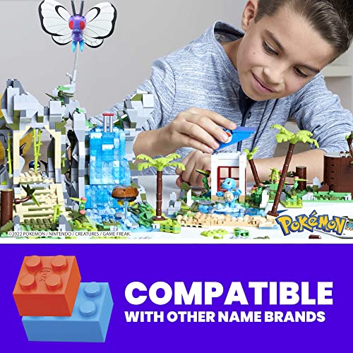 MEGA Pokémon Building Toys Set Jungle Voyage with 1362 Pieces, 4 Articulated and Poseable Characters and Environment, for Kids, HHN61