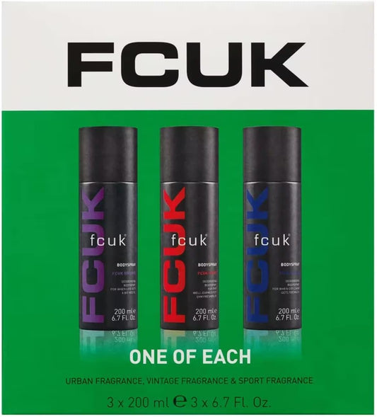 FCUK Bodyspray Trio : Vintage,Sport and Urban by FCUK