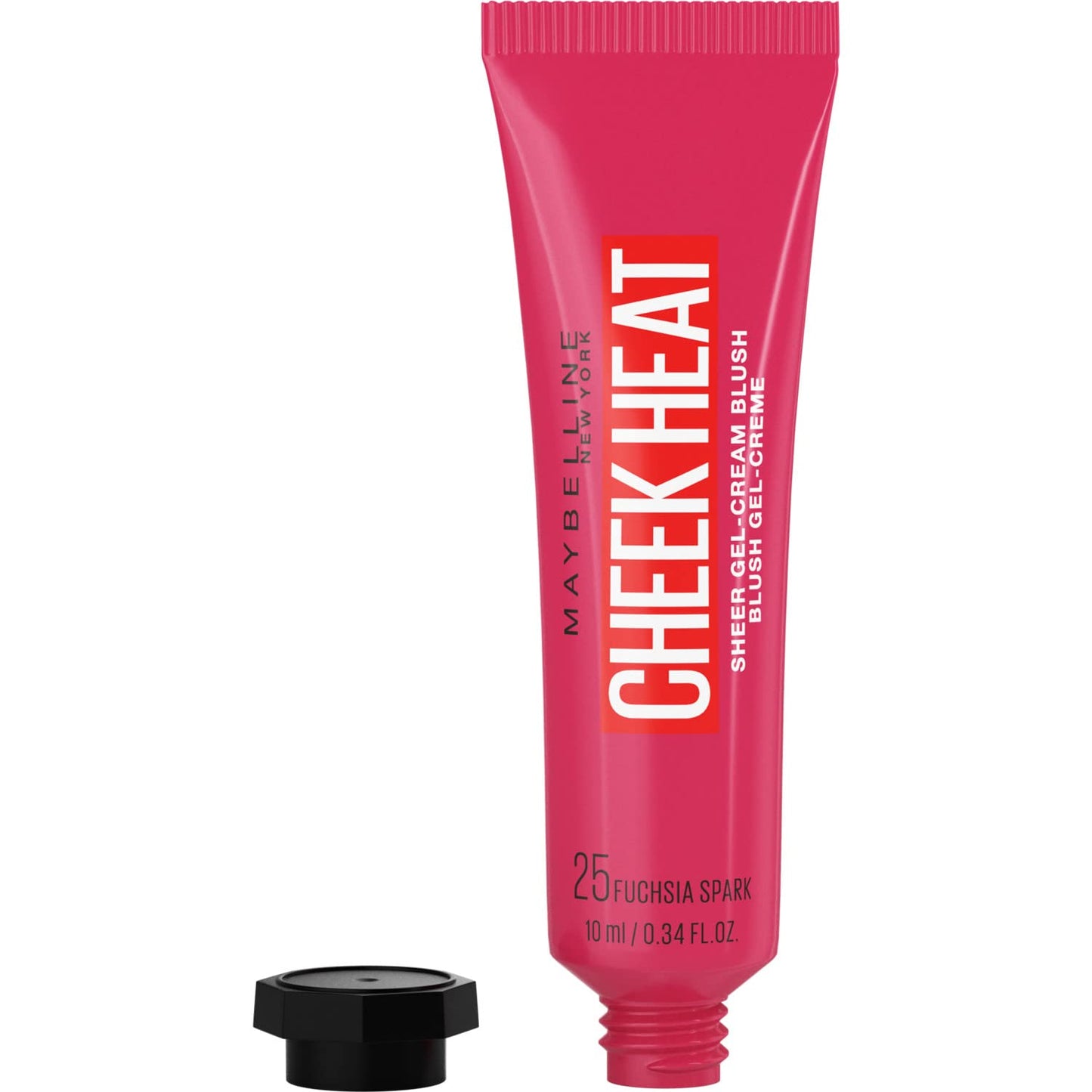 Maybelline Cheek Heat Water Infused Hydrating Gel Sheer Blusher, 15 Nude Burn, 10 ml (Pack of 1)