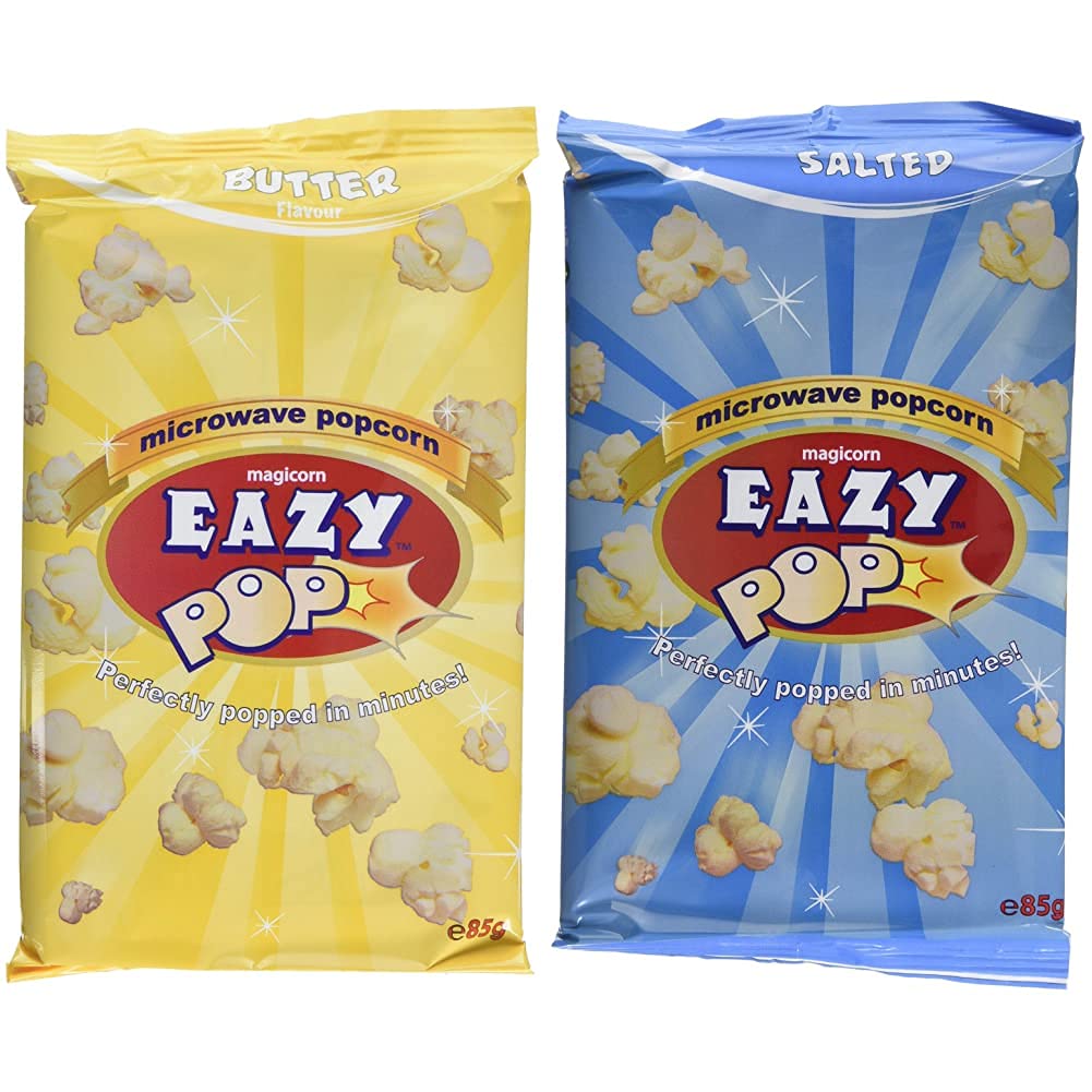 Eazypop Microwave Popcorn Butter Flavour 85g (Pack of 16)